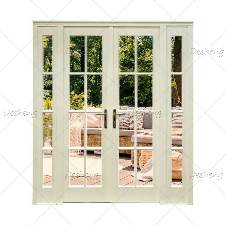 Villa Home Wohnzimmer Zertifikat Stahl Eisen Doppel glas Glastür Außen terrasse Französisch Aluminium Türen