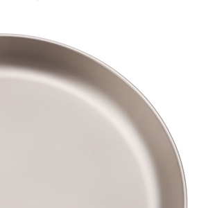 Assiette de camping classique en titane avec logo personnalisé, vaisselle portable légère pour pique-nique, assiette à dîner en titane - Product Image 4