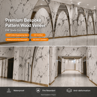 Panel Dinding WPC Desain Khusus 1220x2400mm High Gloss PET, Papan Latar TV untuk Dekorasi Interior Hotel Mewah dan Dekorasi Luar Ruangan Modern