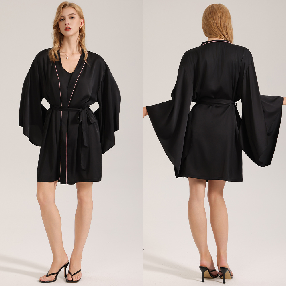 Black single robe