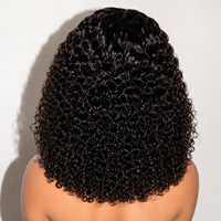 Perruques frontales en dentelle HD ELI Kinky Curly, cheveux humains brésiliens bruts, pas chers, pour femmes noires