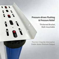 Vente d'usine Carlos - Filtre à eau double jumbo Big Blue de 20 pouces, système de préfiltration à 2 étapes de haute qualité pour la purification de l'eau