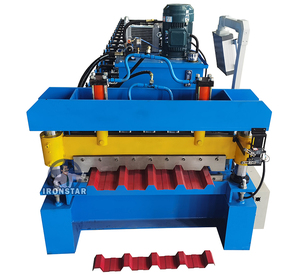 Ibr Dakplaat IJzer Staal Gegolfd Dakbedekking Metaal Dubbellaags Tegelpaneel Rolvormmachine - Product Image 1