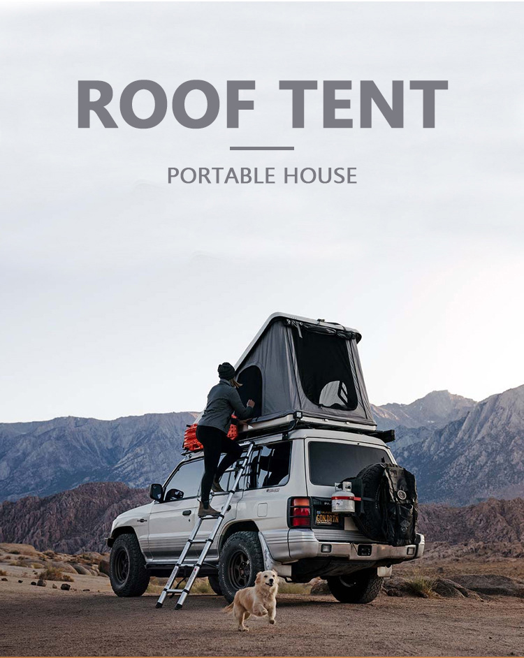 75kg Aluminium Alloy Folding Car Tent Camping Shelter SUV 4 Person Roof Top Tent
