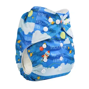 Couches lavables réutilisables et réglables personnalisées, taille unique, adaptées à toutes les couches en tissu de poche pour bébé