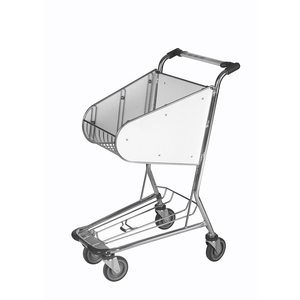 Carrito Rodante Compacto con Dos Niveles de Almacenamiento, Frente Transparente y Ruedas, Ideal para Aeropuertos y Supermercados - Product Image 5