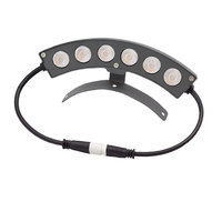 Fabricant projecteur de toit en aluminium lampe ondulée 6 yeux lumineux ancien bâtiment pavillon point lumière extérieure tuile lampe
