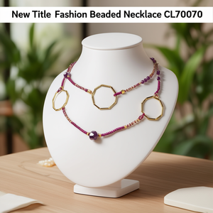 สร้อยคอประดับลูกปัดแฟชั่นรุ่นใหม่ "CL70070" - Product Image 3