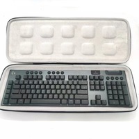 Clavier de jeu sans fil miniature éclairé imperméable compatible avec la souris, fabriqué par Yajie Factory, en EVA pour PC, noir 3