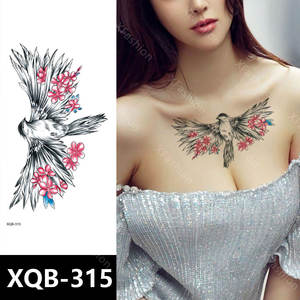 Verschiedene Körperkunst-Designs als Tattoo-Aufkleber, Langlebige Wasserfeste Tattoo-Sticker, Bunte Blumen-Tattoo-Aufkleber für Frauen - Product Image 3
