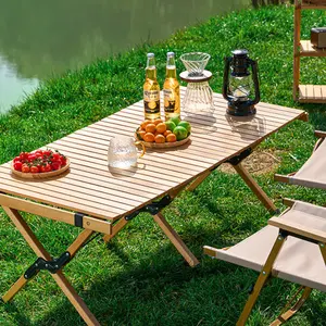 Деревянный стол для отдыха на открытом воздухе, оптовая продажа, доступная цена, легкий складной стол для пешего туризма, пляжа, барбекю, пикника, кемпинга
