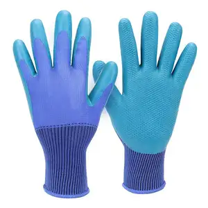 Customized New Product Large Rubber Latex Double Coated Work Gloves For Construction Gardening Gloves