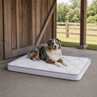 Coussin pour chien de style ferme avec dessus matelassé épais, rafraîchissant et interactif en silicone souple pour chiens de travail et animaux de compagnie