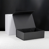 Boîte d'emballage magnétique rigide et dure en papier de carton recyclable de taille personnalisée boîte cadeau magnétique pliante de luxe avec couvercle magnétique