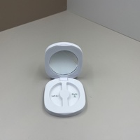 Boîte d'emballage pour cils, best-seller en stock, étui vide monocouche pour faux cils avec miroir, emballage cosmétique en plastique ABS