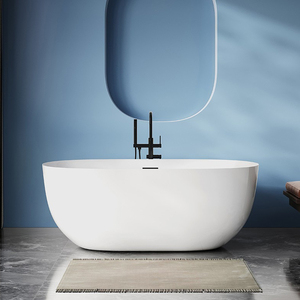 <span class=keywords><strong>Baignoire</strong></span> artificielle moderne <span class=keywords><strong>en</strong></span> <span class=keywords><strong>céramique</strong></span> ovale à surface solide <span class=keywords><strong>Baignoire</strong></span> autoportante <span class=keywords><strong>en</strong></span> acrylique pour salle de bain Projet hôtelier - Product Image 1