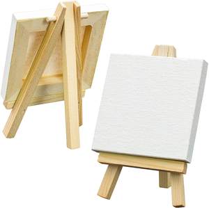 Juego de Lienzo y Caballete para Pintura, Manualidades, Dibujo, Arte, Decoración, Kit de Soporte para Tablero de Pintura en Lienzo - Product Image 6