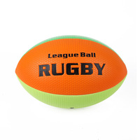 Ballon de rugby en PVC standard international pour l'entraînement physique, réutilisable, numéro 3, pour l'exercice et le rugby de plage, fabriqué dans le Zhejiang