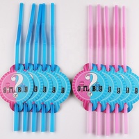 Ensemble de vaisselle pour fête prénatale, garçon ou fille, thème Gender reveal, Offre Spéciale