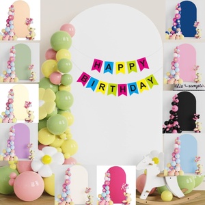 Kit di supporto per arco artistico in ferro flessibile per sfondo semicircolare decorazione per festa di <span class=keywords><strong>compleanno</strong></span> con copertura in tessuto - Product Image 2