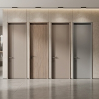 Portes en bois de style moderne à ouverture coulissante pour la décoration des hôtels et appartements, utilisation en intérieur