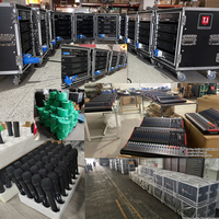 Système de sonorisation professionnel pour scène, haut-parleur de 10 pouces, caisson de basses de 18 pouces, système de sonorisation en ligne avec amplificateur, mélangeur, moniteur
