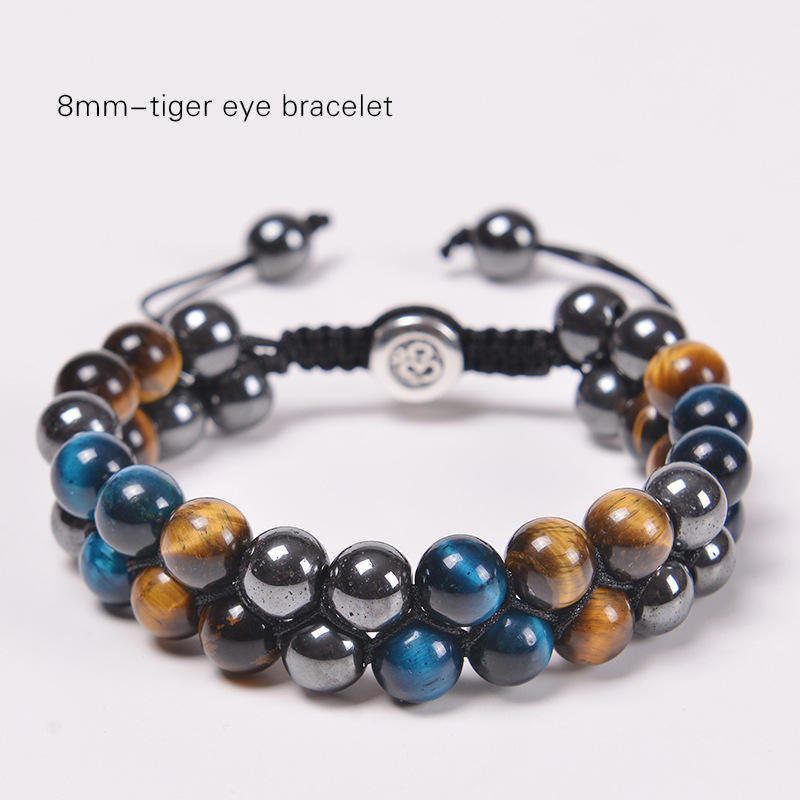 8mm- Blue Tiger Eye OM bracelet