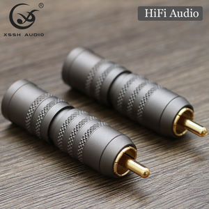 Prise <span class=keywords><strong>RCA</strong></span> mâle 12mm OD en laiton XSSH YIVO DIY HIFI Audio vidéo amplificateur plaqué or connecteur <span class=keywords><strong>Jack</strong></span> pour grand câble de Signal Audio - Product Image 2