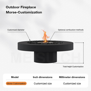 MEISU.CH Brasero para <span class=keywords><strong>Exteriores</strong></span>, Parrilla Redonda Independiente para Jardín o Villa, con Núcleo <span class=keywords><strong>de</strong></span> Combustión <span class=keywords><strong>a</strong></span> Leñ<span class=keywords><strong>a</strong></span>/<span class=keywords><strong>Gas</strong></span>/Alcohol, Calentador sin Humo - Product Image 6