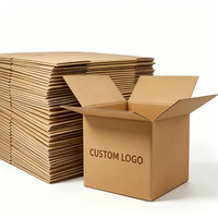 Boîte d'expédition en carton ondulé kraft à conception personnalisée, logo sur mesure, double paroi, pour marchandises fragiles, vente en gros, OEM, ODM, échantillon en 72H, écologique, en vrac