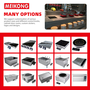 Thương mại được xây dựng trong 4 Burner thép không gỉ cảm ứng bếp riêng biệt Máy phát điện tiết kiệm năng lượng cao cấp khách sạn hiệu quả nấu ăn - Product Image 6