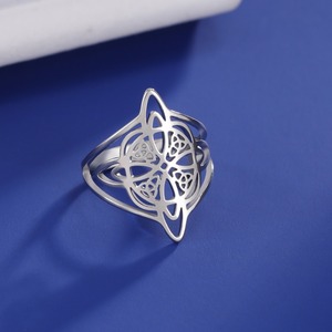 Новое кольцо с завитками из нержавеющей стали - Product Image 4