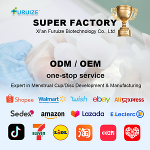 Coupe menstruelle Furuize de haute qualité, 100% silicone de qualité médicale, réutilisable, écologique, pour femmes - Product Image 3