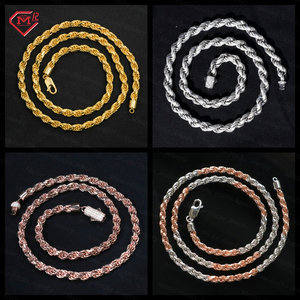 3天装运3毫米4毫米绳项链精品饰品925厚镀银绳链男女 - Product Image 5