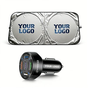Pare-soleil publicitaire personnalisable pour concessionnaires automobiles avec logo, protection UV pour voiture – Cadeau promotionnel pour entreprises - Product Image 1
