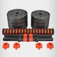 Ensemble d'haltères réglables pour la maison, pour la remise en forme et la musculation, 10-40 kg, détachables, PVC écologique