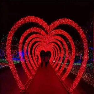 Customized 3d Iron Frame Outdoor Christmas Arch Motif Led <b>Lights</b> Ip65 Rating Easy Installation For Wedding Holiday Landscape - Product Image 1