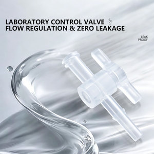Válvula de Control de Flujo Bidireccional de PP Autoclavable, Mini Grifo Regulador de Fluidos de Laboratorio a Prueba de Fugas para Tuberías Estándar - Product Image 2