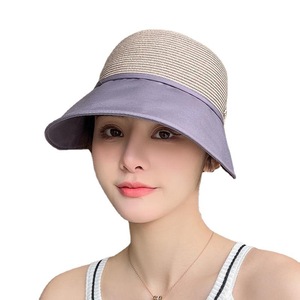 Women's Breathable Wide Brim Sun <b>Hat</b> Bucket <b>Hat</b> For Beach Travel Spring Autumn Gray - Product Image 5