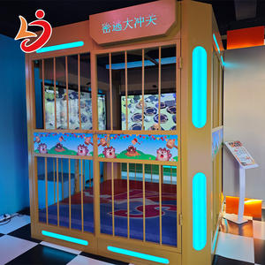 Équipement de parc d'attractions intérieur FEC, marque LJ, jeu d'arcade interactif à monnayeur, modèle Cage 2P Compétition, nouveau design, anglais - Product Image 2