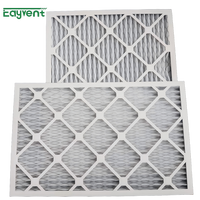 Filtre à air plissé jetable en papier, grade d'efficacité G4, pour système de ventilation HVAC (alimentation et retour d'air), blanc