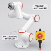 Robot Colaborativo de 5 kg, Alcance de 922 mm, Repetibilidad de ±0.02 mm, Cobot de 6 Ejes para Soldadura, Ensamblaje, Recogida y Colocación, y Automatización CNC