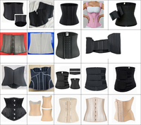 Corset amincissant et sculptant intégral avec 16 baleines en acier, gaine de maintien et de mise en forme de la taille, contrôle du ventre