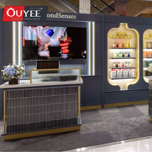 Tienda minorista de perfumes de lujo Diseño de interiores Arabia Saudita Elegancia Estantes de exhibición de perfumes Exhibición de aromas Centro comercial Perfume Bar Kiosco - Product Image 4
