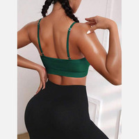 وصل حديثًا حمالة صدر رياضية غير ملحومة للنساء حمالة صدر مرنة للصدر أعلى حمالة صدر سريعة الجفاف للجري واللياقة البدنية مبطنة