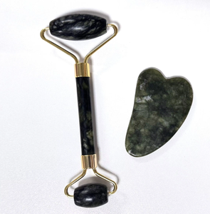 natural xiuyan <b>jade</b> ice <b>roller</b> gua sha set private label - Product Image 1