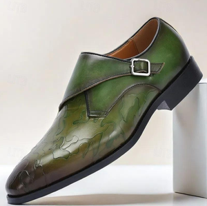 Usine <span class=keywords><strong>prix</strong></span> de gros personnalisé en cuir véritable teint à la main moine sangle hommes chaussures pour affaires mariage bureau vacances fête chaussures - Product Image 1