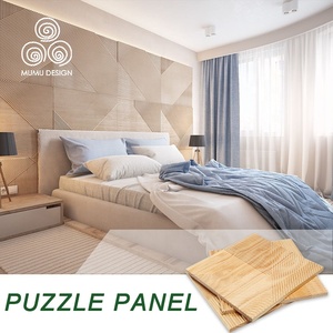 MUMU 3D Groove Thiết Kế Nội Thất Gỗ Gỗ <span class=keywords><strong>Clad</strong></span> Trang Trí Gỗ <span class=keywords><strong>Wall</strong></span> Panels Cho Nền Bức Tường - Product Image 5