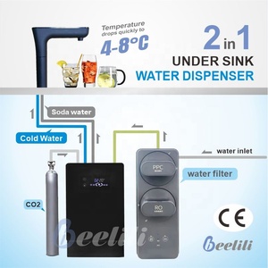 Máquina de Agua con Gas Beelili para Debajo del Mostrador Tanque de 2L Agua Fría 5L/H <span class=keywords><strong>y</strong></span> Enfriador de Soda Bajo Fregadero para Cocina - Product Image 1