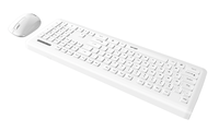 Clavier et souris sans fil à membrane AIKUN pour bureau et domicile, touches multimédias, souris 3D 1200 DPI, plug and play, design fin